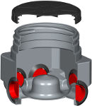 BOITE DE RÉPARTITION 6 E:S  HAUT 40 CM SEBICO REF : CM6P